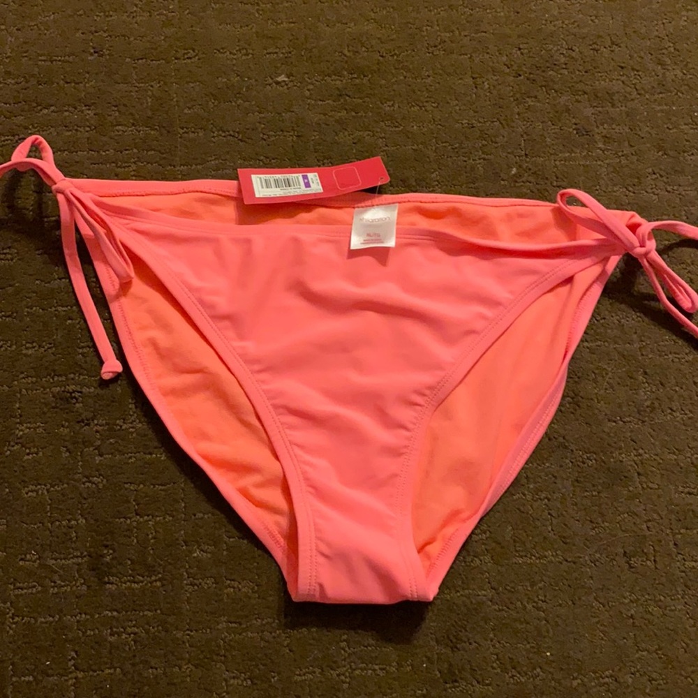 Peach colored xl bikini bottom.